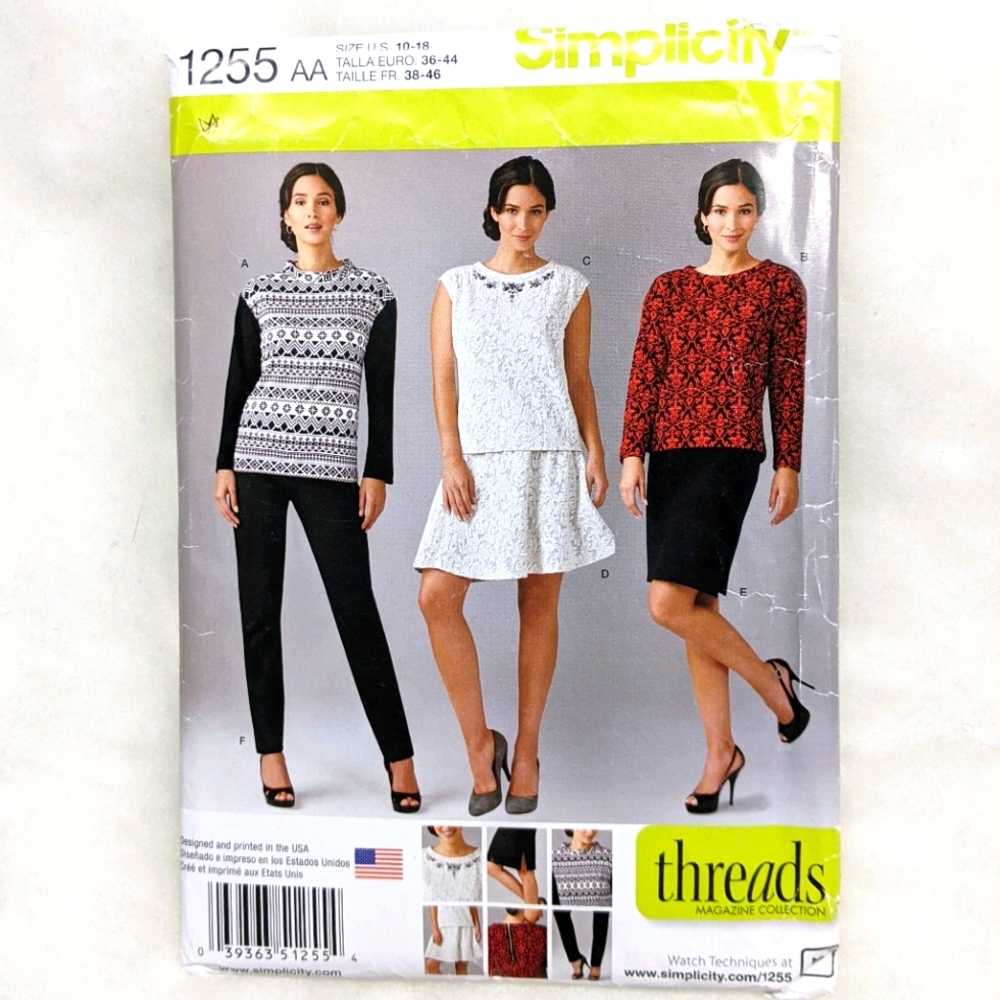 Simplicity Sewing Pattern Suit 1255